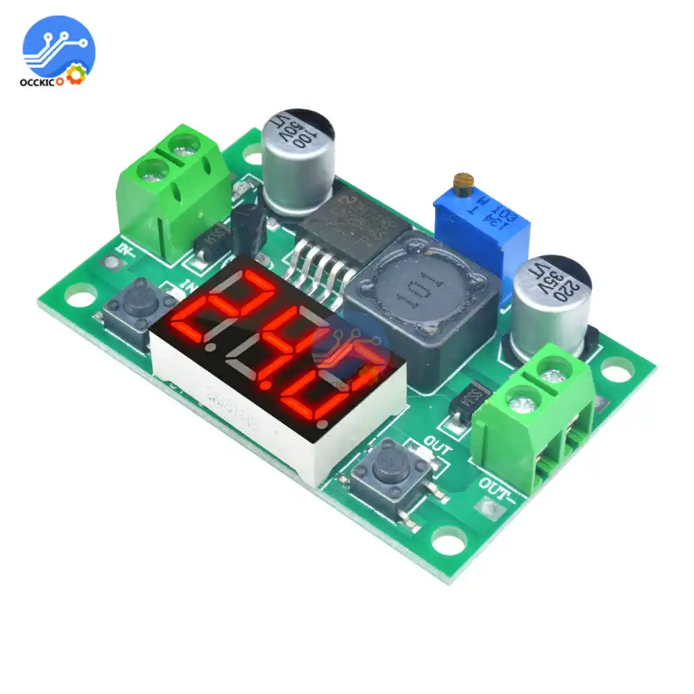 Регулируемый понижающий модуль регулятора напряжения LM2596 постоянного тока от 4 0