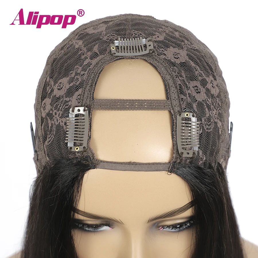 [ALIPOP] волосы Remy с фронтальной застежкой 360 прядей прямые волнистые 100% натуральные