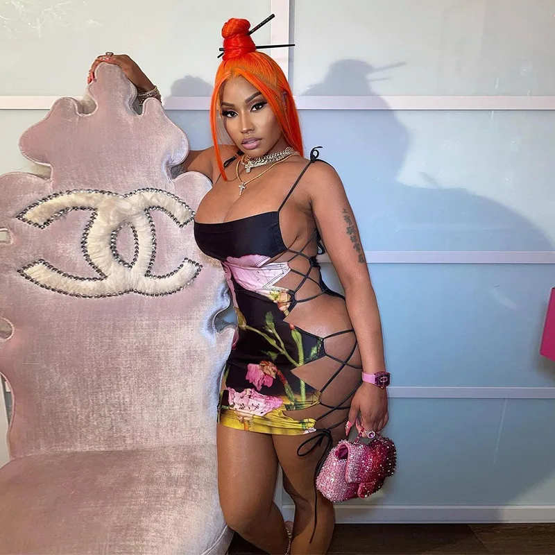 

Женское Бандажное платье с принтом, Открытое сексуальное облегающее платье без рукавов с воротником-лодочкой, в полуночном клубном стиле, о...