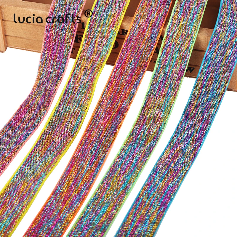 Эластичные ленты с принтом Lucia Crafts 2y эластичная лента для головных уборов