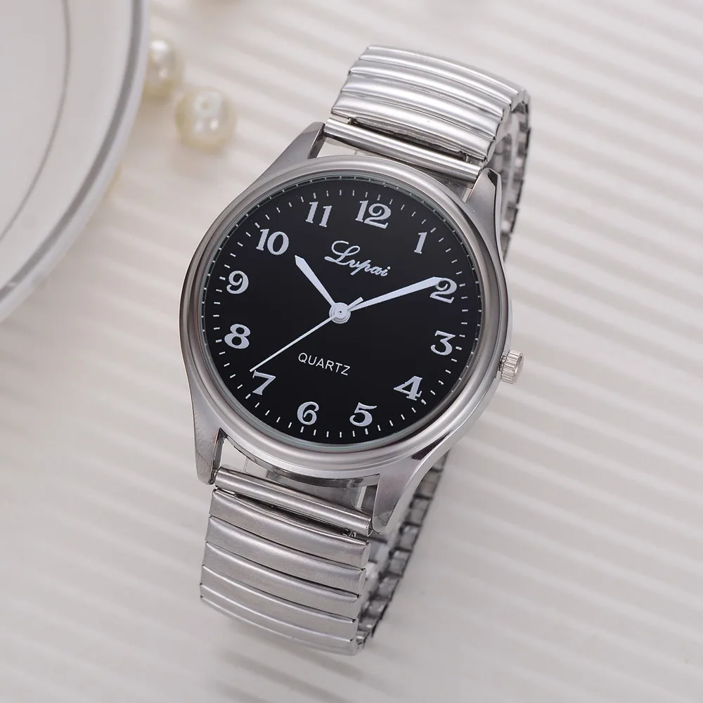 

Womes watch Couples watch Casual Quartz Steel Belt Watch Analog Wrist Watch elastic Telescopic strap Bracelet YE1