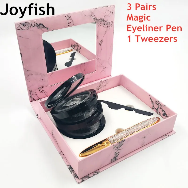 Волшебная подводка для глаз норковые ресницы 3 пары набор из ручка-пинцет