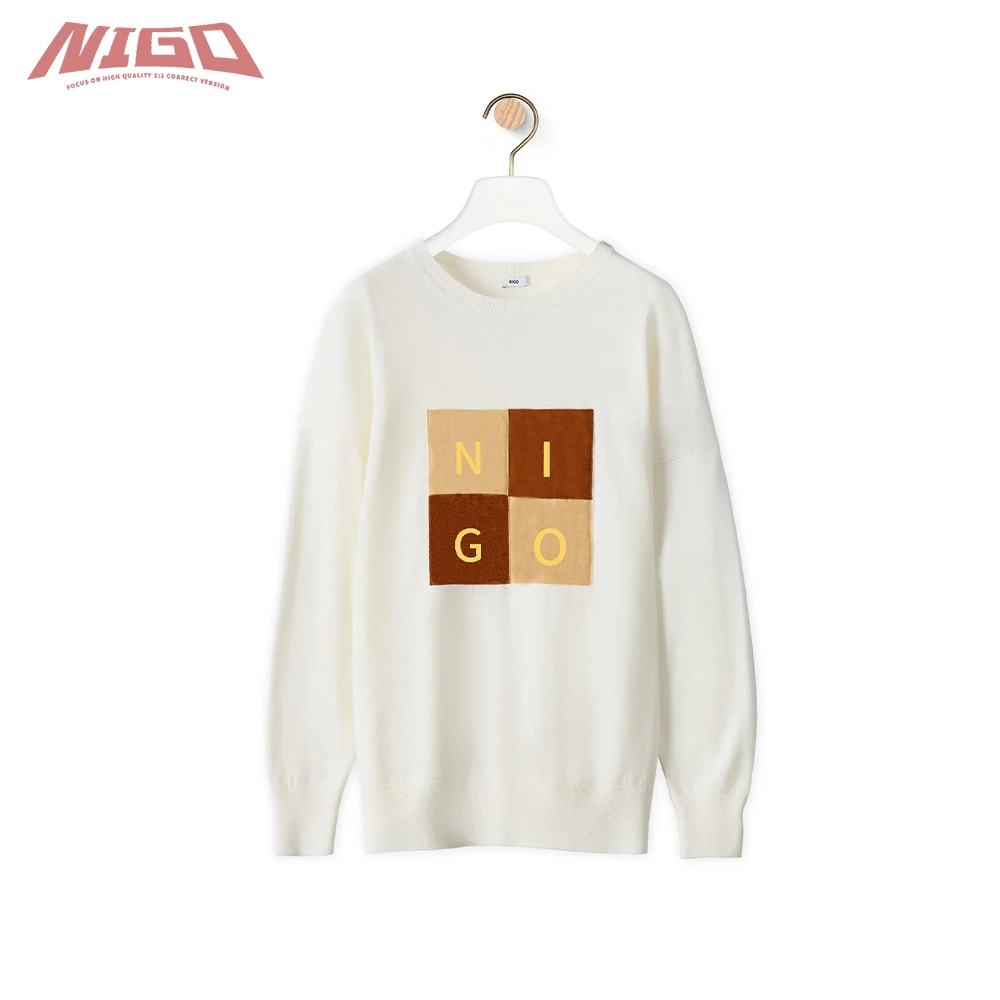 

Шерстяной вышитый свитер с аниграммой NIGO Ms 21ss # nigo55624