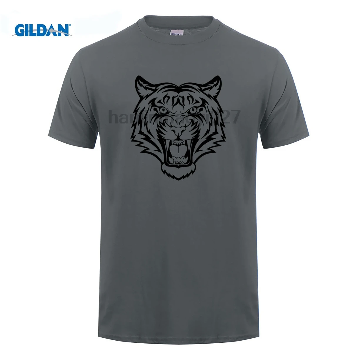 GILDAN Tiger Tattoo футболка 3D тату трикотажная удобная ткань уличный стиль Мужская