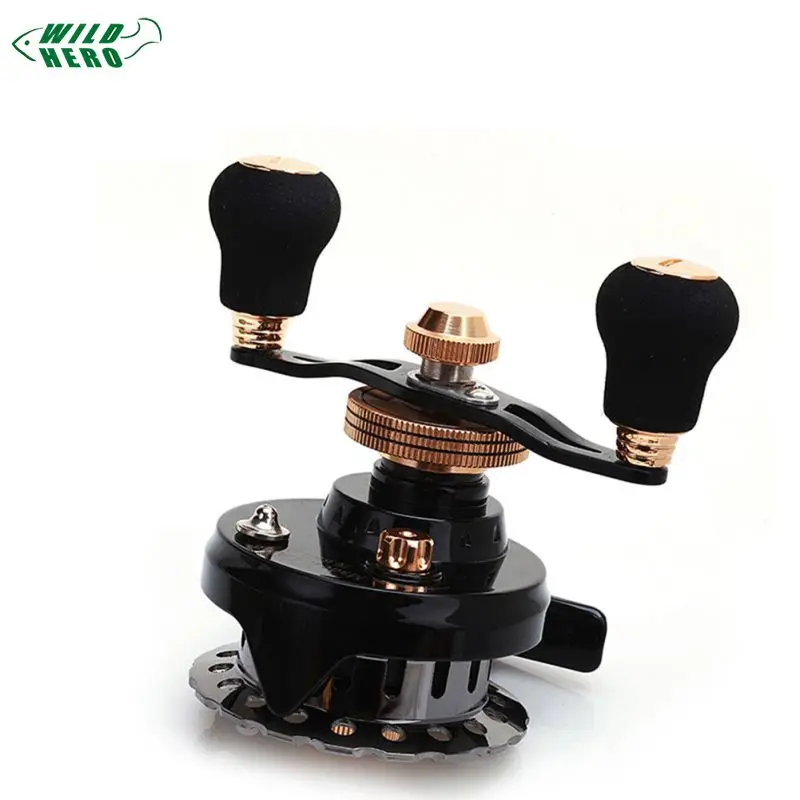 WILDHERO All Metal Fishing Reels Anti-slip Left / Right Hand Handle Front Raft Wheel Winter Ice Supplies new | Спорт и развлечения