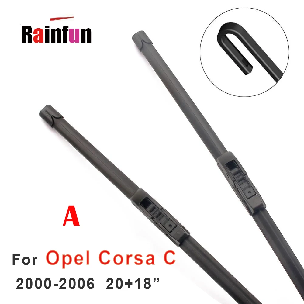 RAINFUN Передняя и задняя щетка стеклоочистителя для OPEL Corsa C/D/E (2000 далее) B 12C рукоятка