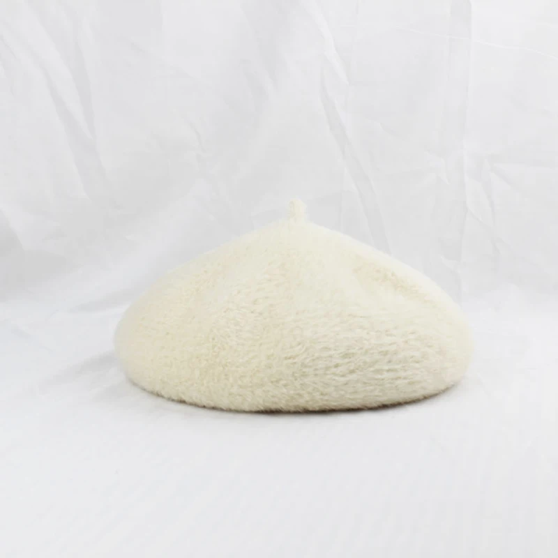 Берет Foux женские шапки на осень и зиму Искусственный Кролик норковый мех