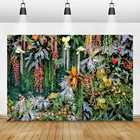 Фэнтези Трава стены летние джунгли вечерние тропические листья малыш портрет фотозонт Фотофон фон для фотосъемки с изображением Фоны
