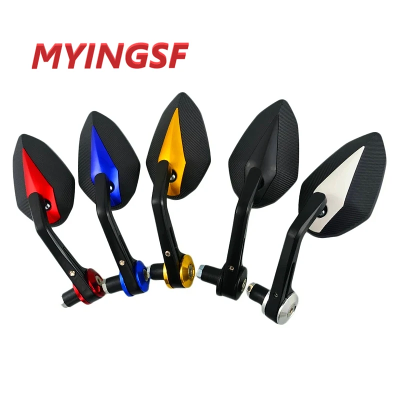 Зеркало на руль мотоцикла с боковой ручкой для YAMAHA R6 R1 MT 09 07 TMAX XMAX WR 125 250 KTM DUKE 690 200 390