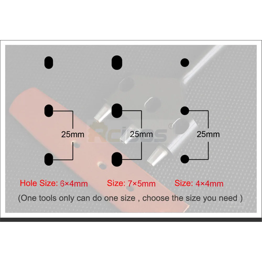 Инструменты для пробивки ремня RCIDOS Leatehr дырокол вентилятора оленя 3 отверстия в