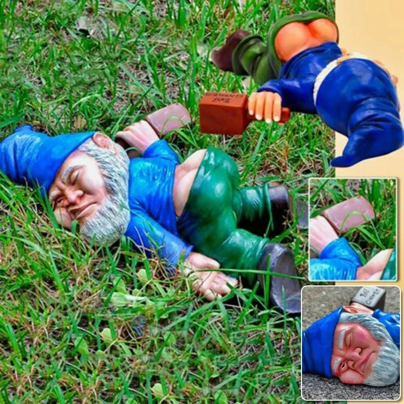 

Креативная скульптура для украшения сада, гном, террасы, настольное украшение, фотостатуя, аксессуары для сада