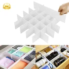 Регулируемый разделитель для ящиков, 8 шт., пластиковые разделители для ящиков сделай сам, полки для хранения в шкафу, нижнего белья, носков, органайзер, инструмент tlsm