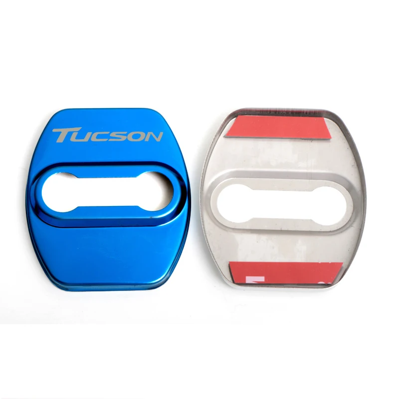 

VEHICAR 4PCS Car Door Lock Cover Sticker for Hyundai TUCSON Badge Emblem Decor Auto Accessories