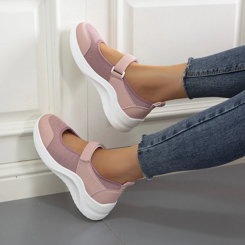

Summer Women Casual Sneakers Ladies Sport Shoes Breathable Mesh Platform Female Vulcanize Shoes Non Slip Chaussure Femme