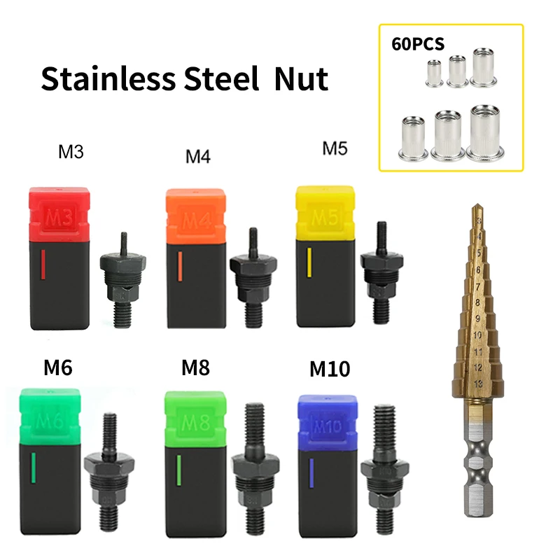 

67 шт. ручной инструмент для заклепки с шестигранным хвостовиком ступенчатое сверло с ручным или электрическим инструментом Метрическая го...