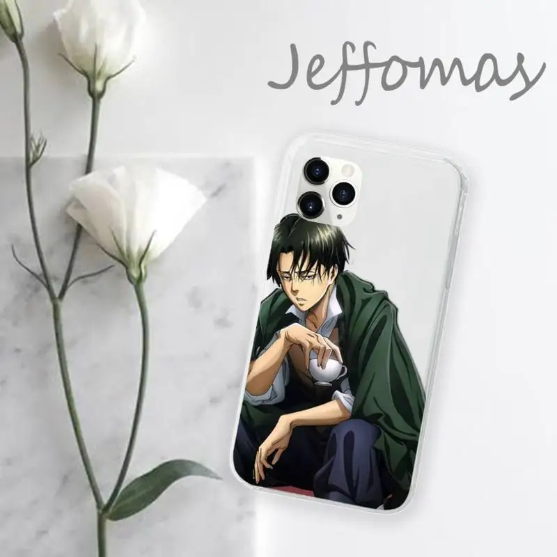 

Hot Anime Japanese attack on Titan Phone Case Transparent for iPhone 11 12 mini pro XS MAX 8 7 6 6S Plus X 5S SE 2020 XR