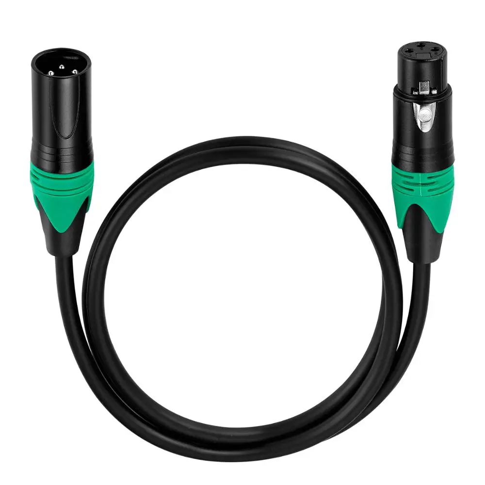 Кабель Bochara XLR штекер гнездо 3 контактный разъем OFC медная фольга и Плетеный
