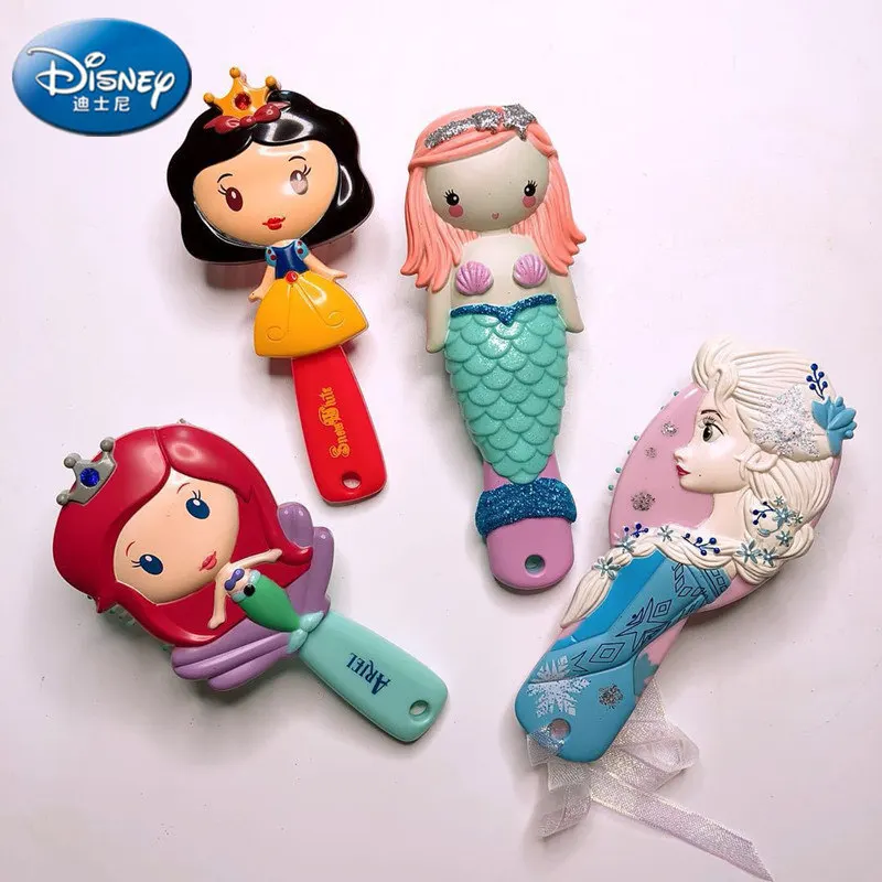 Детская расческа для волос Disney мягкая Антистатическая щетка с кудрявыми