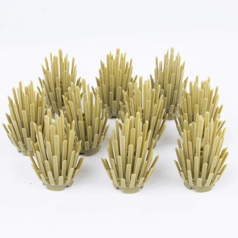 

10pcs/Lot Bush Trees Green Grass Building Bricks Plants Blocks City Parts Figures Accessories Assemble Bkocks