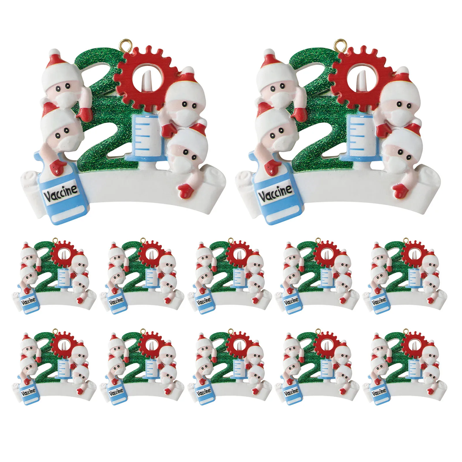 

12 шт. 2021 Санта-Клаус, Рождественское украшение для дома, Рождественская елка, подвесной кулон, детские подарки, сладкий снеговик, дерево