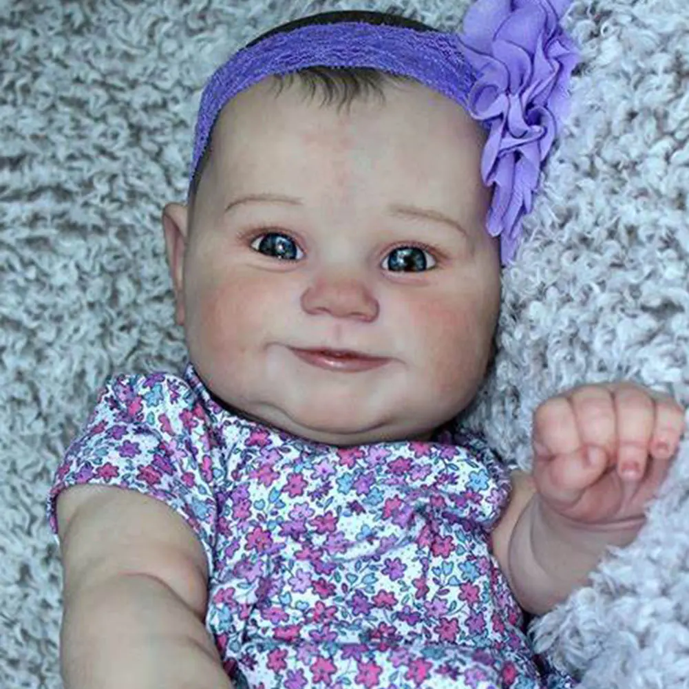 

Sleeping Soft Reborn Doll Kit With Cloth Body Kids Simulation Unpainted DIY For Beginners Role Playing Home Maddie Toy Flexible