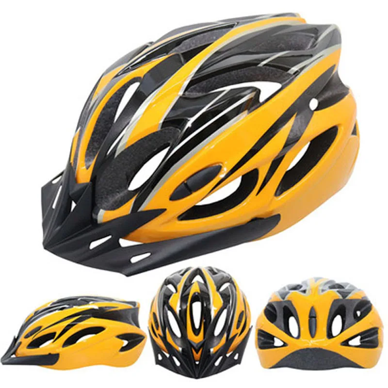 black yellow Велосипедный шлем интегрально-Формованный супер светильник MTB Горный Дорожный велосипедный шлем для женщин и мужчин Casco Ciclismo Capacete 56-63 см - Цвет: black yellow