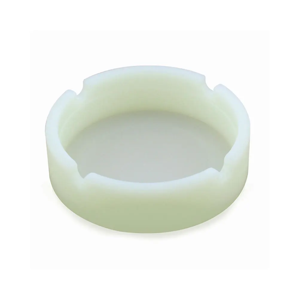 1 шт. светящаяся силиконовая пепельница резина термостойкая круглая