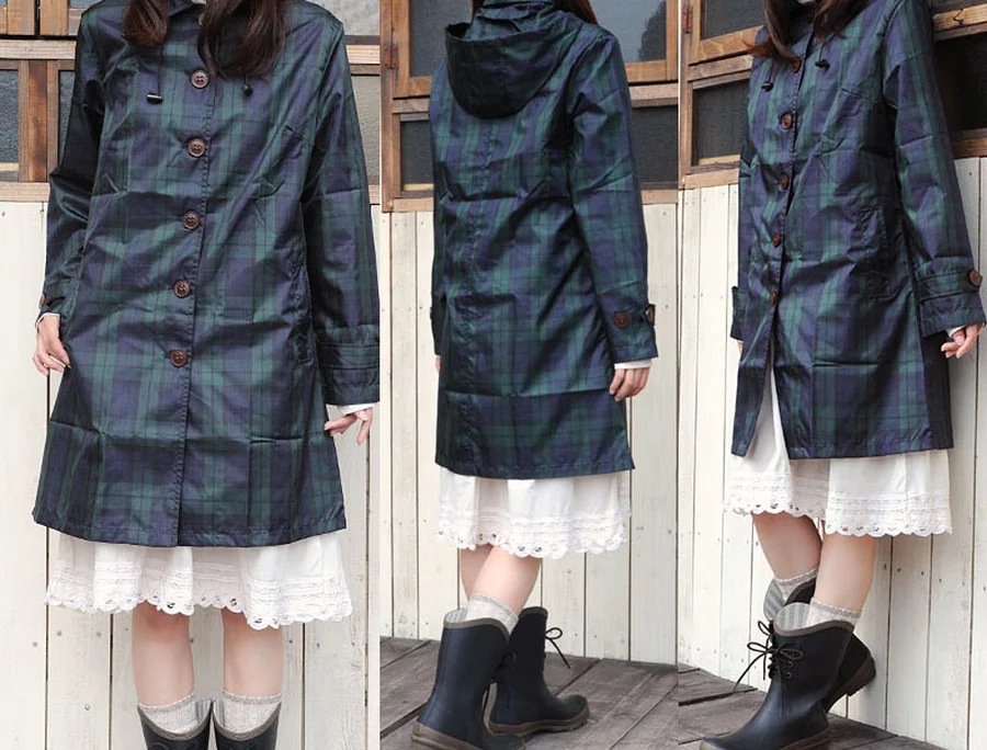 Длинный дождевик для женщин и мужчин водонепроницаемый уличный тонкий из