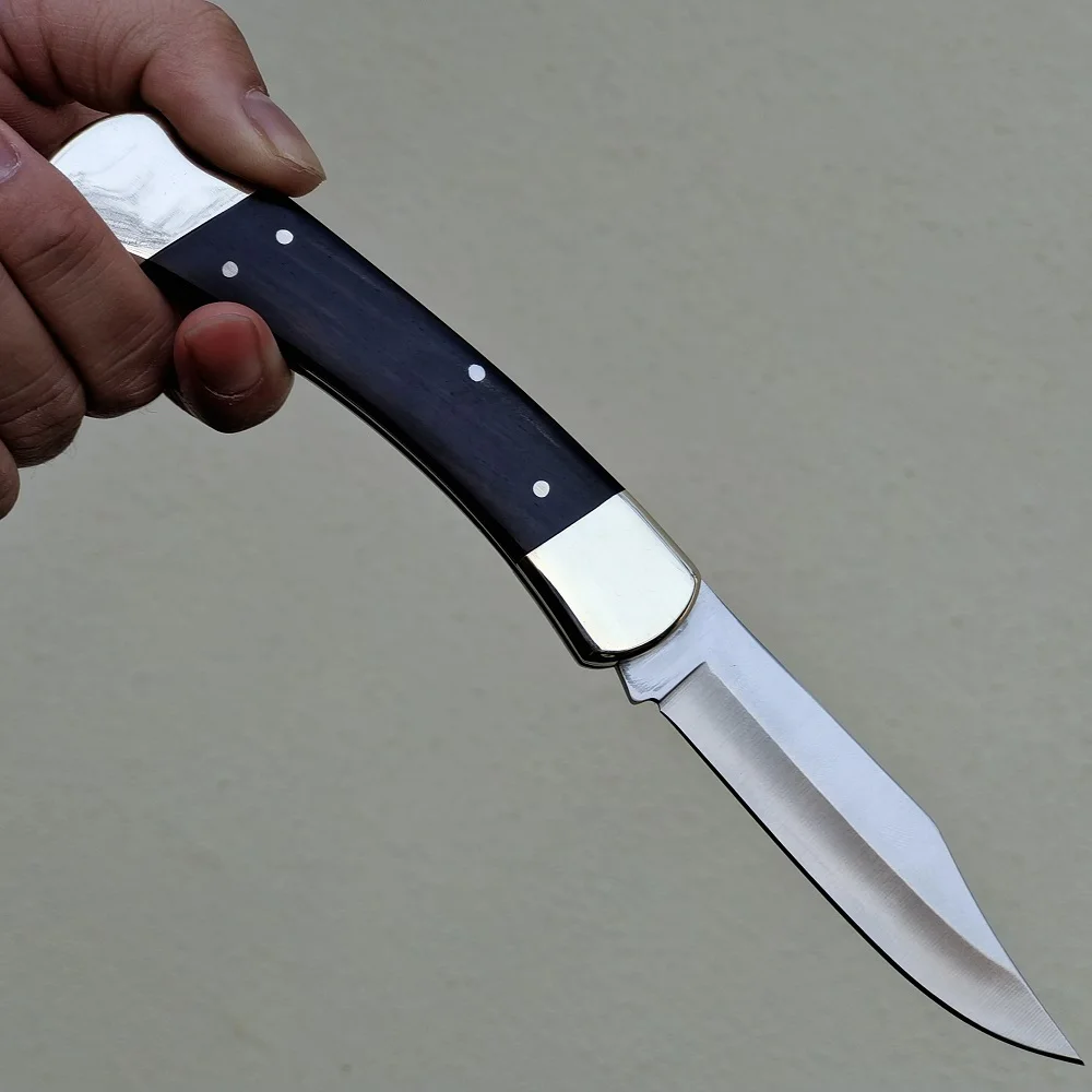 Тактический охотничий нож GF 110 складной с деревянной рукояткой для повседневного