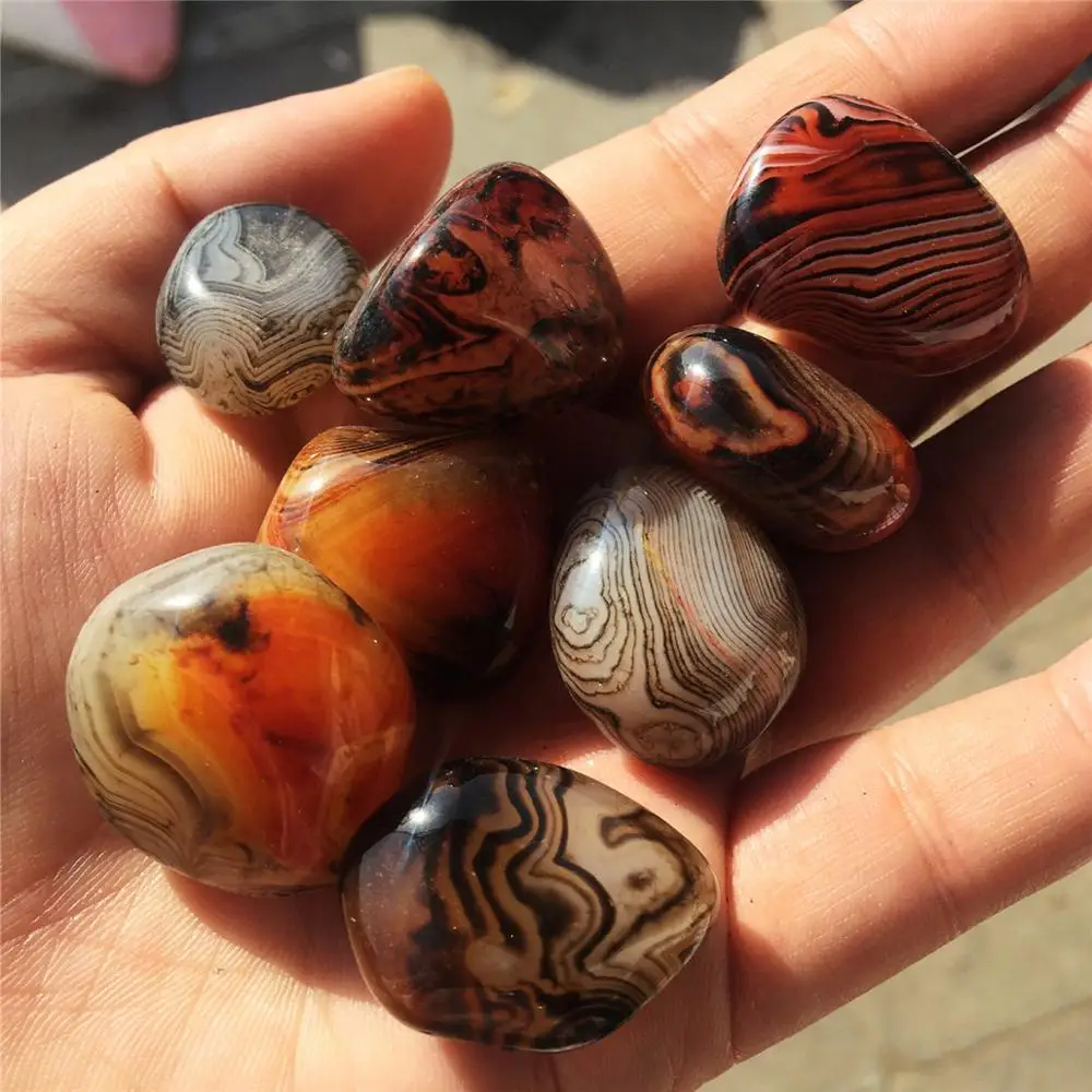 5 шт. натуральные камни и минералы sardonyx ладонный Агат лечебные кристаллы для