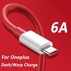 Кабель для быстрой зарядки Oneplus Nord Warp Charge Type-C, 6A, для One Plus 8 7 Pro 7 t 7 T 6t 6 5t 5 3t 3 Warp Charger