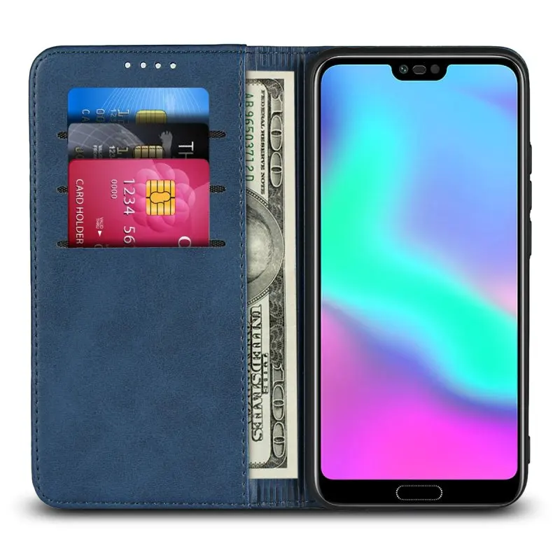 Магнитные Чехлы для Huawei Honor 10/ 10 lite 20 pro чехол из натуральной кожи кошелек флип