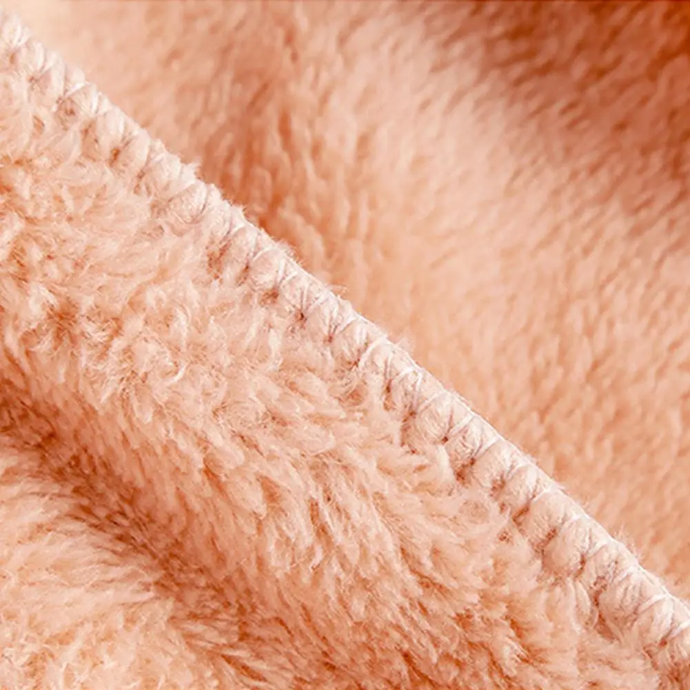 Женский пижамный комплект зимний однотонный теплый флисовый костюм для сна 2