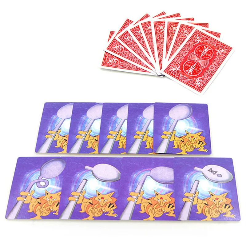 Набор волшебных фокусов в виде ложки специальные карты для смены ложек
