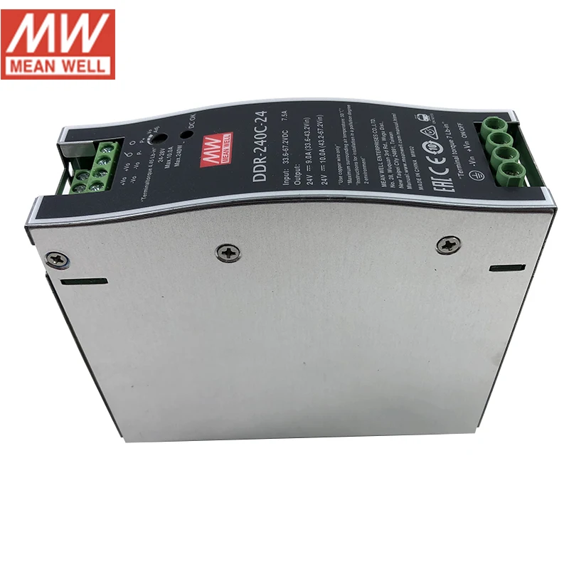 Преобразователь DDR-240C-24-240 в пост. Тока 24 DC-DC Вт на DIN-рейку 33 6 10 А 67 2 трансформатор