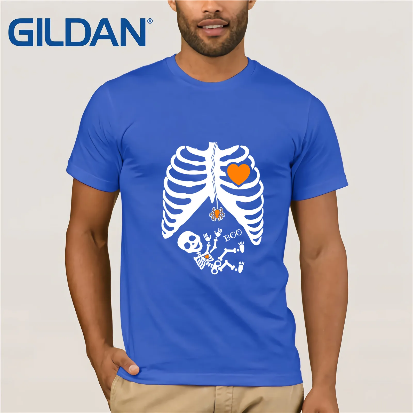 Костюм с рентгеном для Хэллоуина и беременных футболка мужчин хорошее качество