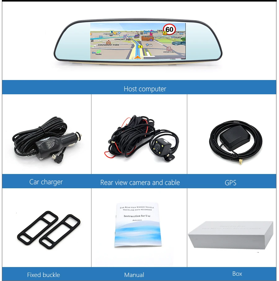 Anfilite 6 5 &quotАвтомобильный видеорегистратор 3G Android 0 GPS навигатор регистратор видео