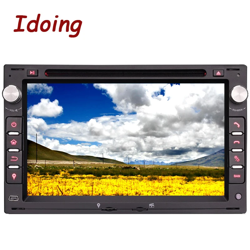 Idoing Android9.0 4G + 32G 8Core 2Din руль для Polo Passat b6 автомобильный мультимедийный плеер