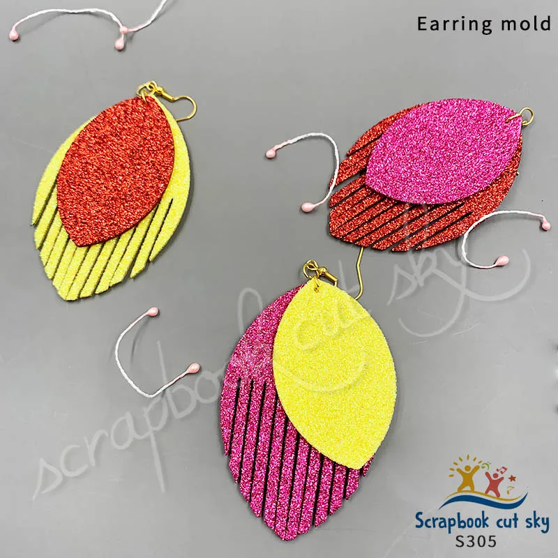 

Muyu wooden mold cutting earrings S305 is suitable for market general machine models