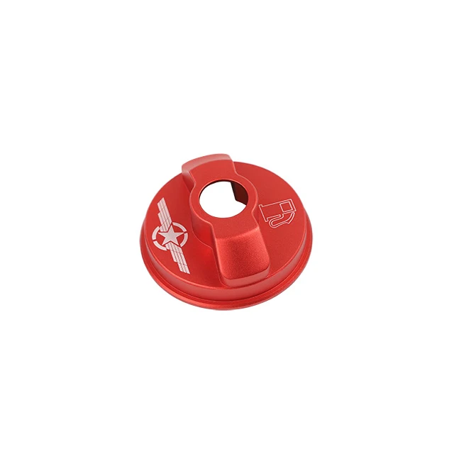 red MOPAI чехлы на бак для Jeep Wrangler JK 2007+ автомобильный масляный колпачок, крышка топливного бака для Jeep Wrangler JL+ автомобильные аксессуары - Цвет: red