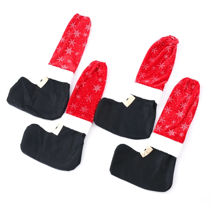 1 шт. Рождественский стол ноги стул Рождественское украшение для винной бутылки