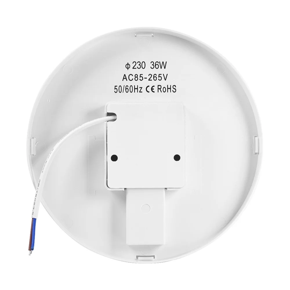 

36W LED Ceiling Lamp Daylight Lamp Round Shape Panel Lamp for Bathroom Bedroom Living Room (Cool White)