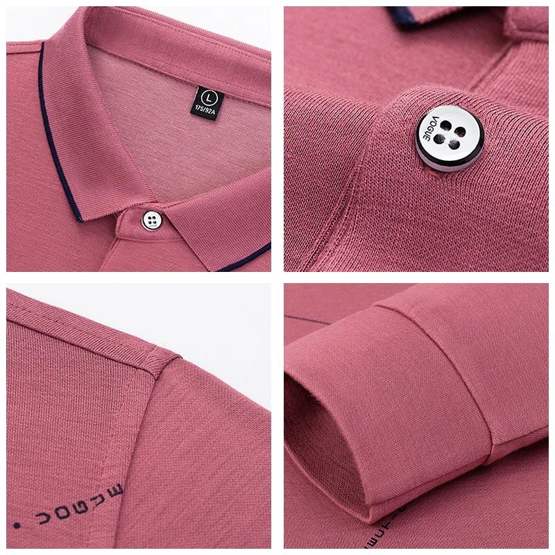 

CHAIFENKO 2020 New Autumn Long Sleeve Polo Shirt Men Spring Fashion Slim Casual Top Tee Men High Quality Business Men Polo Shirt