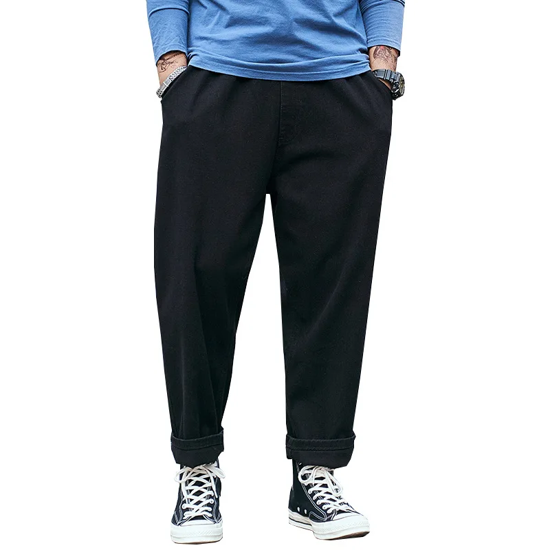 

nine points men's wear jeans loose harlan straight canister wide-legged fatty fertilizer increased leisure torre pants