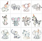 AZQSD Алмазная вышивка, мозаика слона, декор для детской комнаты, алмазная живопись, животные, вышивка крестиком, полная дрель, ручная работа, подарок