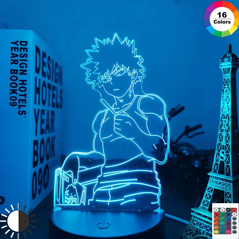 Светильник Bakugo My Hero Академия для спальни Декор подарок на день рождения манга