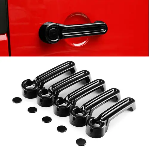 Накладка на внешнюю дверную ручку и крышку багажника для Jeep Wrangler JK 07-17 Black 4Dr |