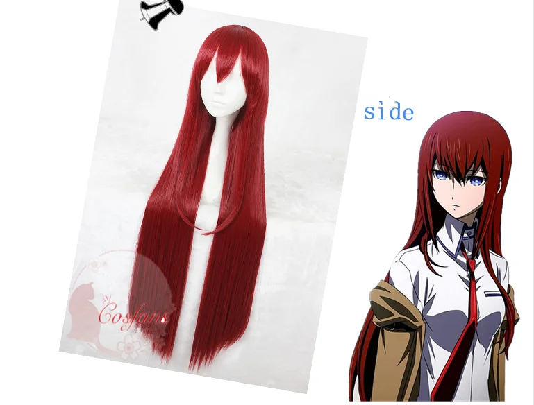 Steins Gate костюм для косплея японское аниме макиз курису косплей парик куртка