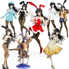 Аниме милый Рождественский кролик девушки Раскал не мечтает кролика девочка сакуражима Май сестра мечта ПВХ экшн-фигурка модель подарок