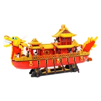 royal dragon boat model building blocks fancy toy for children toys minifigures building blocks for girls kids toys minifigures